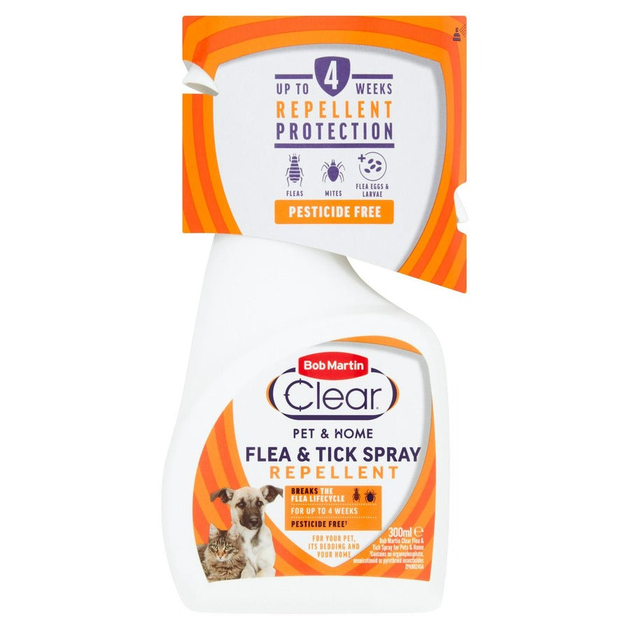 Bob Martin Clear Flea & Tick Repellent Spray – 300ml