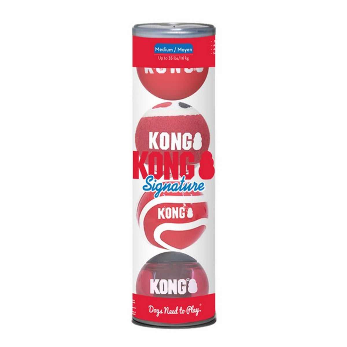 KONG Signature Balls 4 Pack