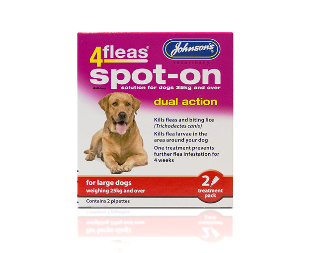 Johnsons 4Fleas Spot On Dual Action - LARGE DOGS