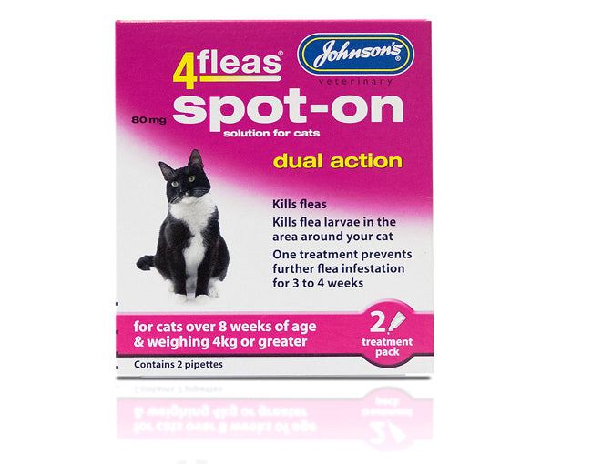 Johnsons 4Fleas Spot On Dual Action - CAT
