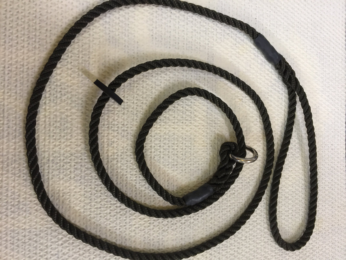 KJK Ropeworks Nylon Rope Slip Lead 6mm cord x 60" long