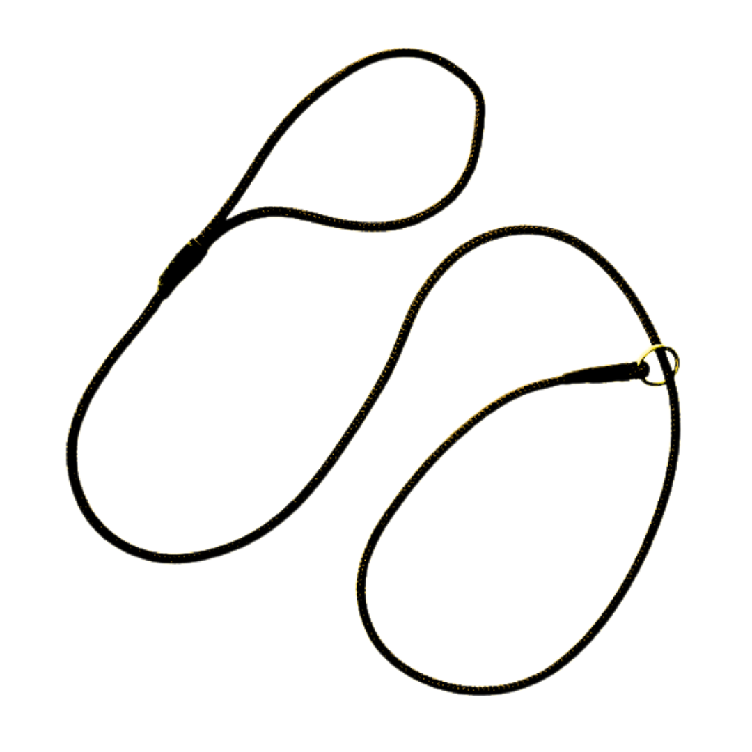 The Showdog Company Braid Slip Lead Black 120cm