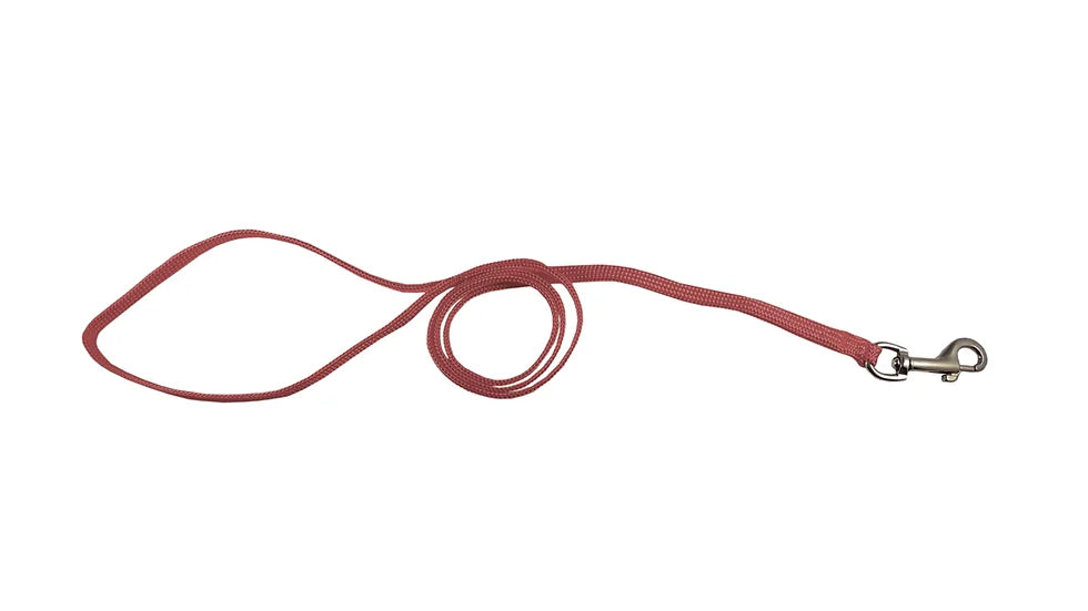 Resco Nylon Braided Snap Lead 183cm (72") RED