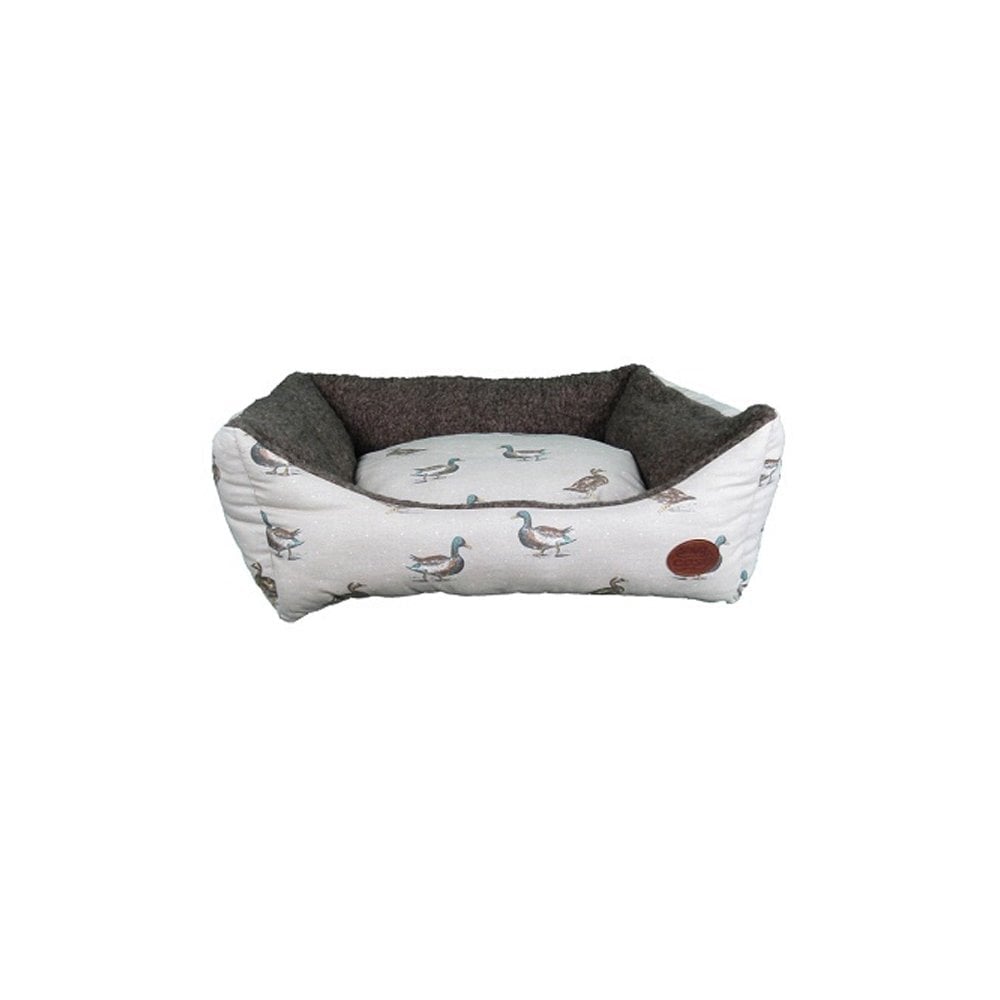 Duck Print Rectangular Dog Bed