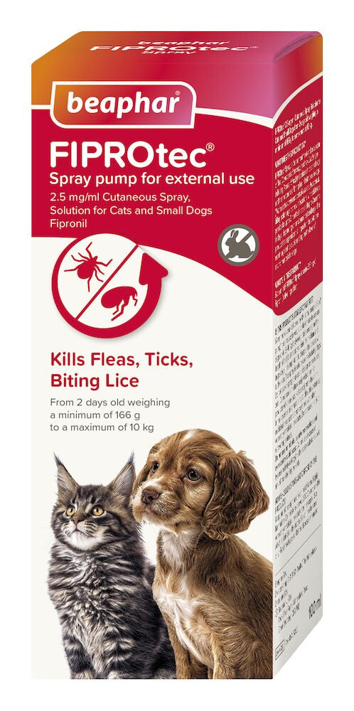 Beaphar FIPROtec Flea & Tick Spray for Cats & Dogs