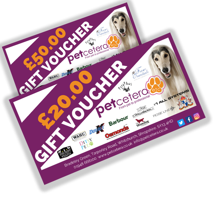petcetera etc Gift Vouchers