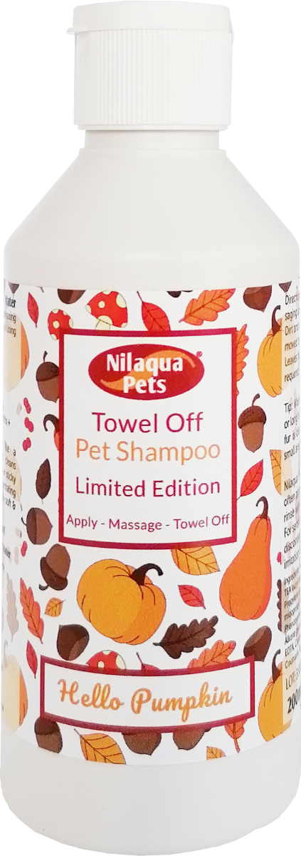 Nilaqua Pets Towel Off Pet Shampoo - Limited Edition Pumpkin Fragrance