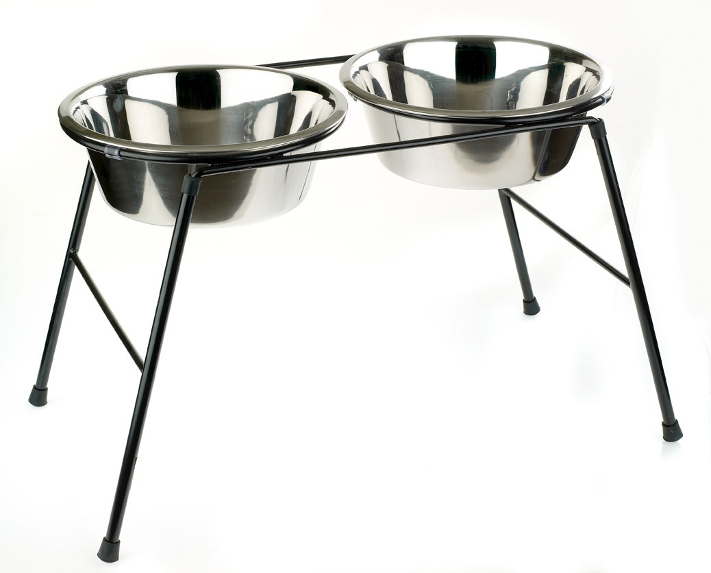 Twin Feeders (Including Bowls) 28cm (11") height 1.6L bowls