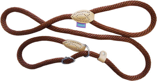 Hem & Boo - 60" Rope Slip Lead Brown