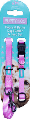 Hem & Boo Puppy and Collar Lead Set - Pink