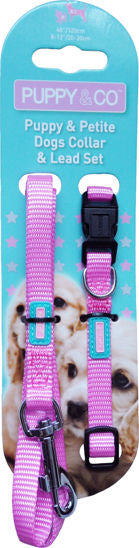 Hem & Boo Puppy and Collar Lead Set - Pink