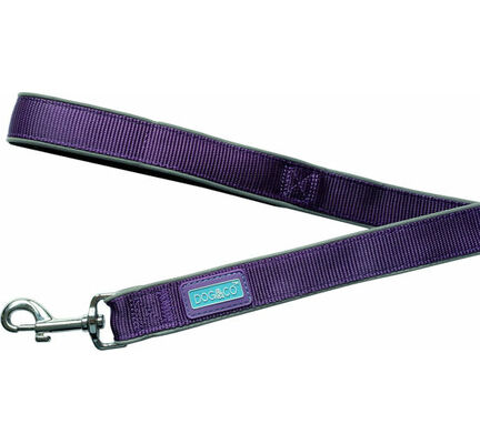 Hem & Boo - Padded Reflective Lead 5/8" - Purple
