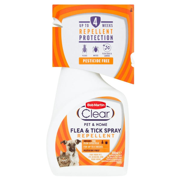 Bob Martin Clear Flea & Tick Repellent Spray – 300ml