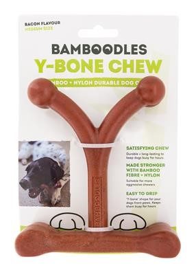 Bamboodles Bacon Y Bone for Dogs