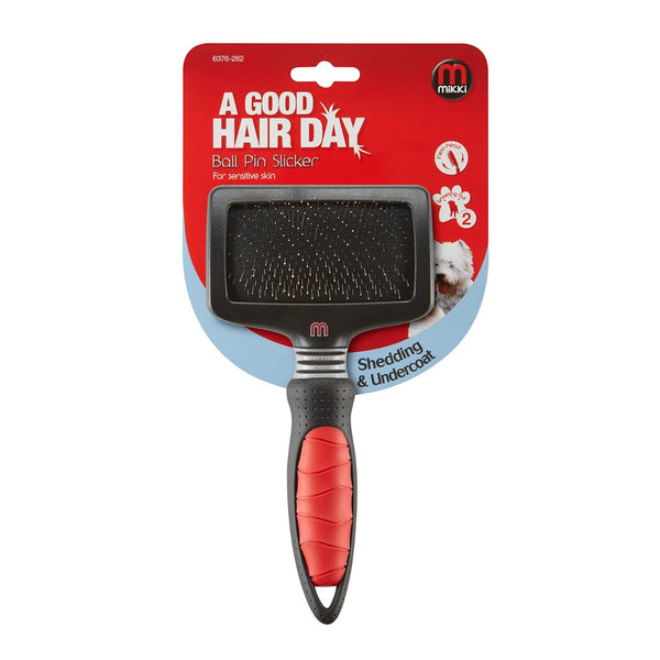 Mikki Ball Pin Slicker for Sensitive Skin - S