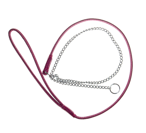 The Showdog Company Combination Leather & Chain Slip Show Lead