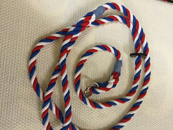 KJK Ropeworks Cotton Rope Slip Lead 8mm x 58"