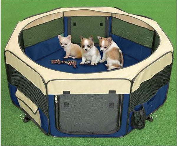 Medium Fabric Pet Play Pen - Green