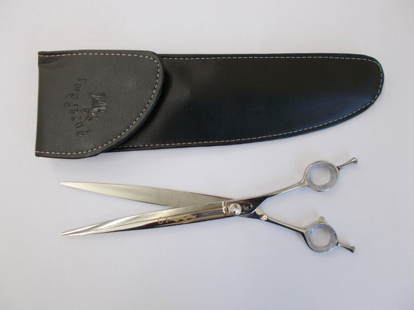76222 Pure Paws Cobalt/Vanadium Diamond Stud Adjustable Straight Scissors 22.8cm (9")