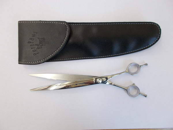 76224 Pure Paws Cobalt/Vanadium Diamond Stud Adjustable Curved Scissors 22.8cm (9")