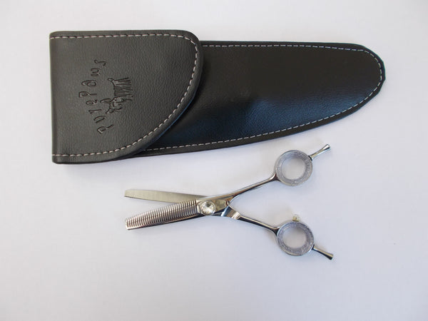 76225 Pure Paws Small cobalt/Vanadium Diamond Adjustable Stud 33 Teeth Thinning Scissors 12.7cm (5")