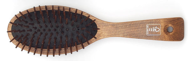 Braun & Wettberg Oval Medium Wooden Pin Brush