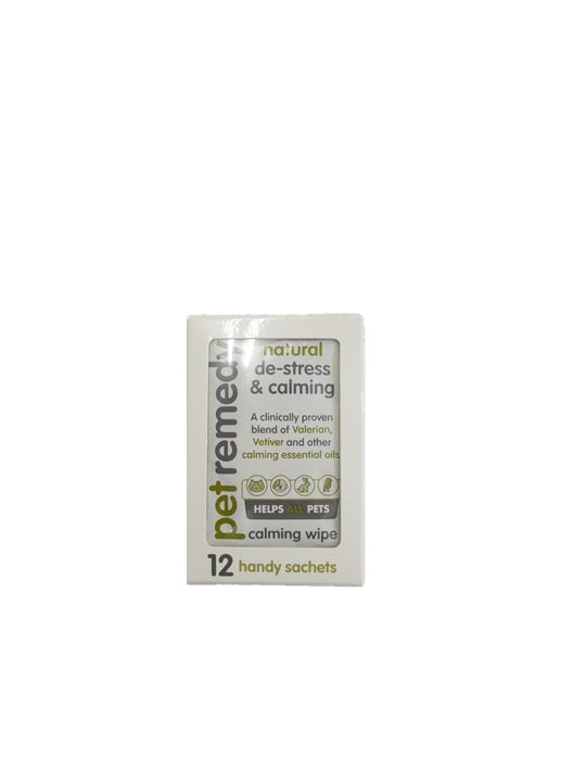 Pet Remedy Calming Wipes 12 Sachets