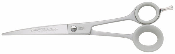 ROSELINE  Satin Stainless Curved, Adj Screw, 7.5" SCISSORS