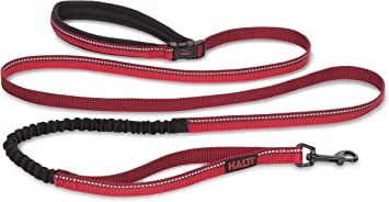 Halti Active Lead Red Bungee Dog Lead, Shock-Absorbing and Anti-Pull