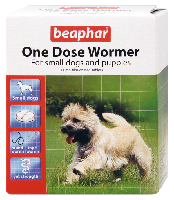Beaphar One dose wormer  Small Dogs & Puppies 3 tablets