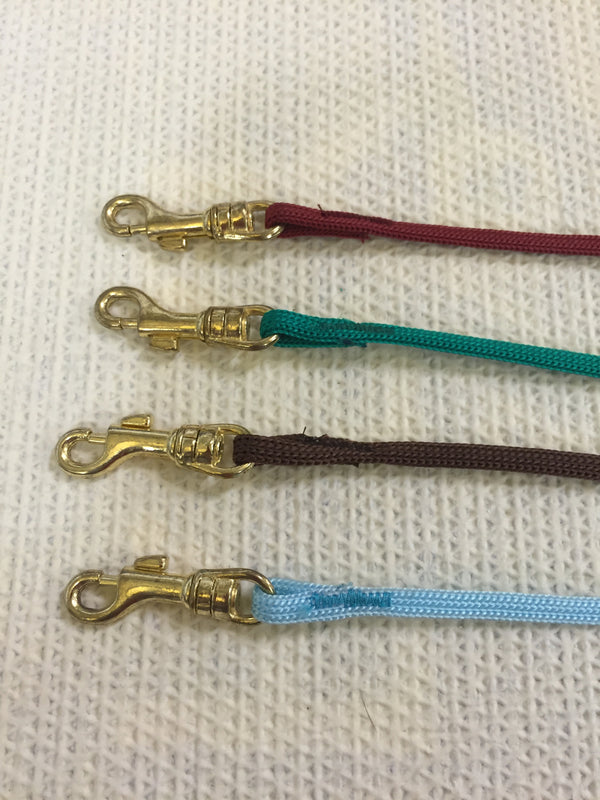 Fine Nylon Showlead with Gold Clip 5mm x 1m