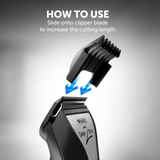 Wahl Black Clipper Attachment Comb Set (6-Comb Set)