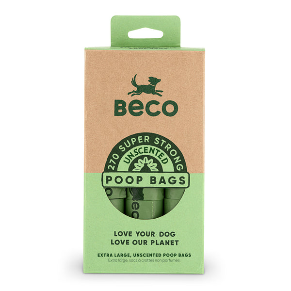 Beco Large Dog Poop Bags - Unscented - 270