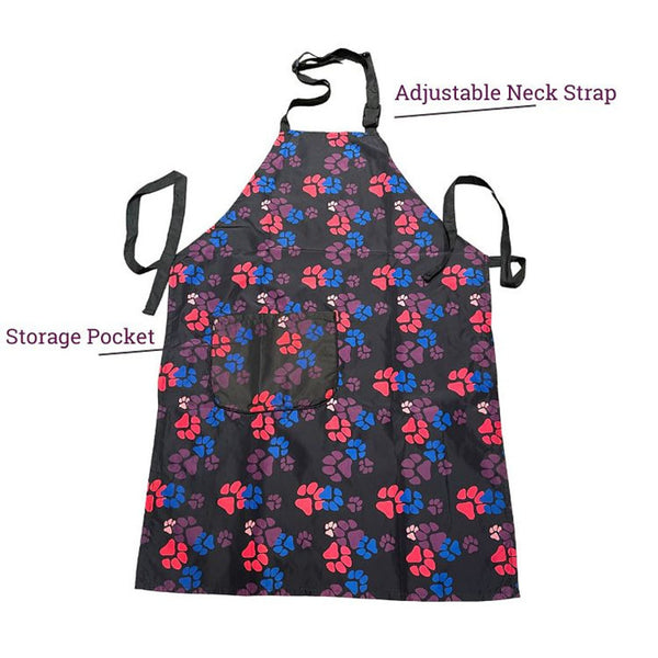 Clipit Waterproof Paw Print Apron