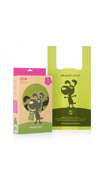 Earth Rated Poop Bags with Tie Handle -Lavender
