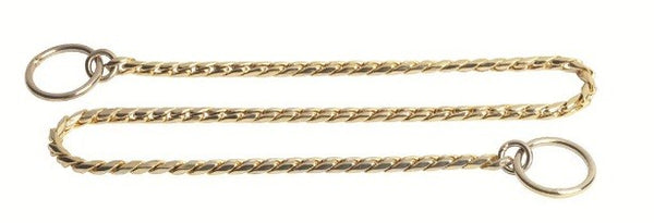 Fine Hexagon/Snake Link Show Chain In Gold