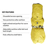 Hurtta Mudventure Reflective Coat in Turmeric