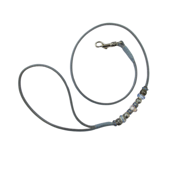 The Show Dog Company Beaded Leather Trigger Hook Lead 80cm