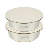 Pup & Kit Lid-It Bowl with Stay-Fresh Lid - Beige