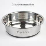 Pup & Kit Lid-It Bowl with Stay-Fresh Lid - Grey