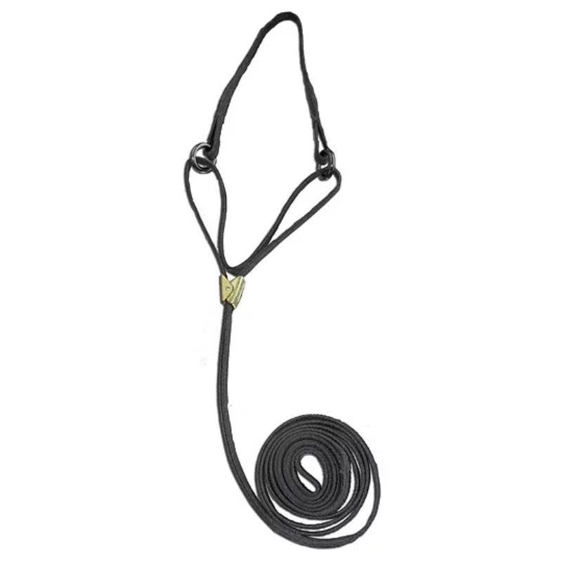 Resco Cordo Hyde Martingale Lead & Choke 3/16"x 12" BLACK