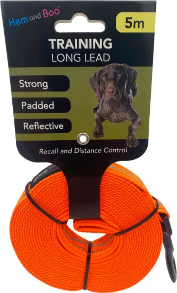 Hem and Boo Sports Training Long Lead - Reflective in Orange