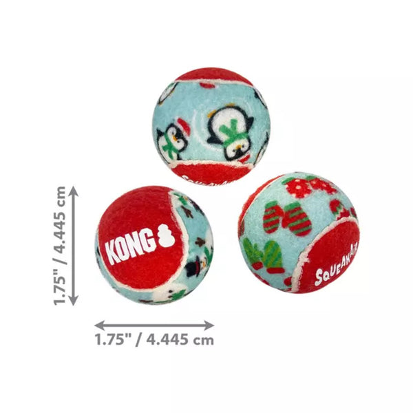 KONG Holiday Squeakair Balls 6 Pack