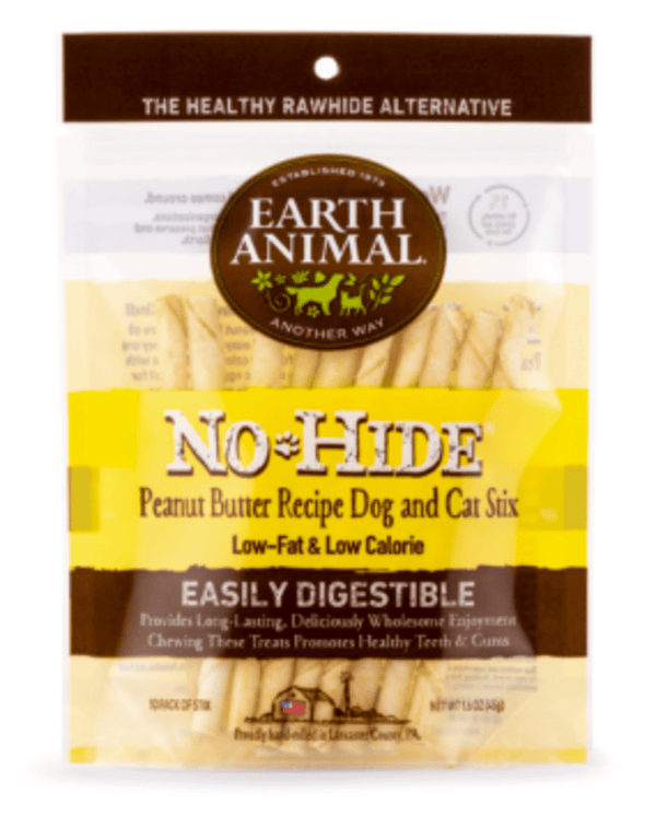 Earth Animal No Hide Stix Peanut Butter 10 Pack