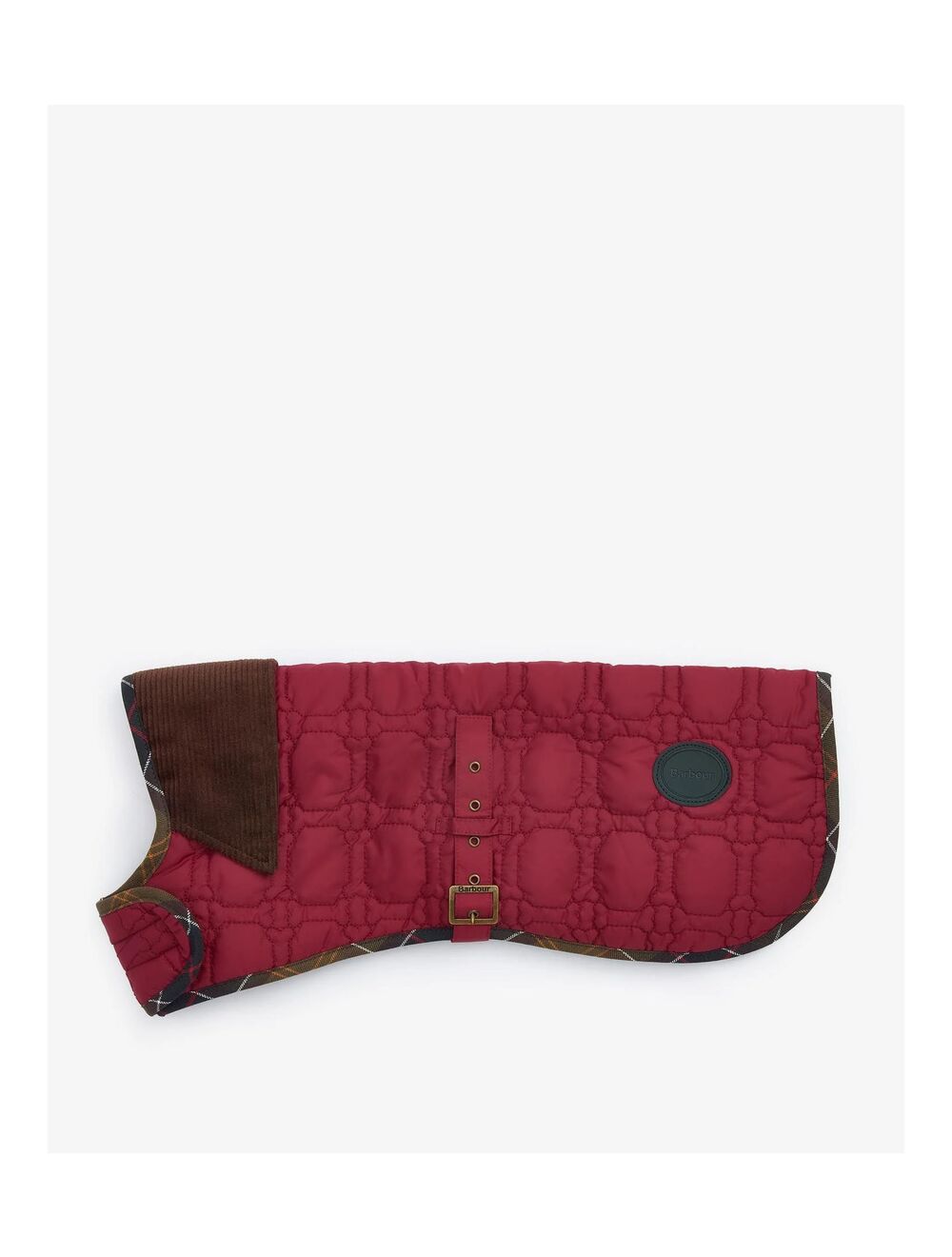 Red barbour dog coat top