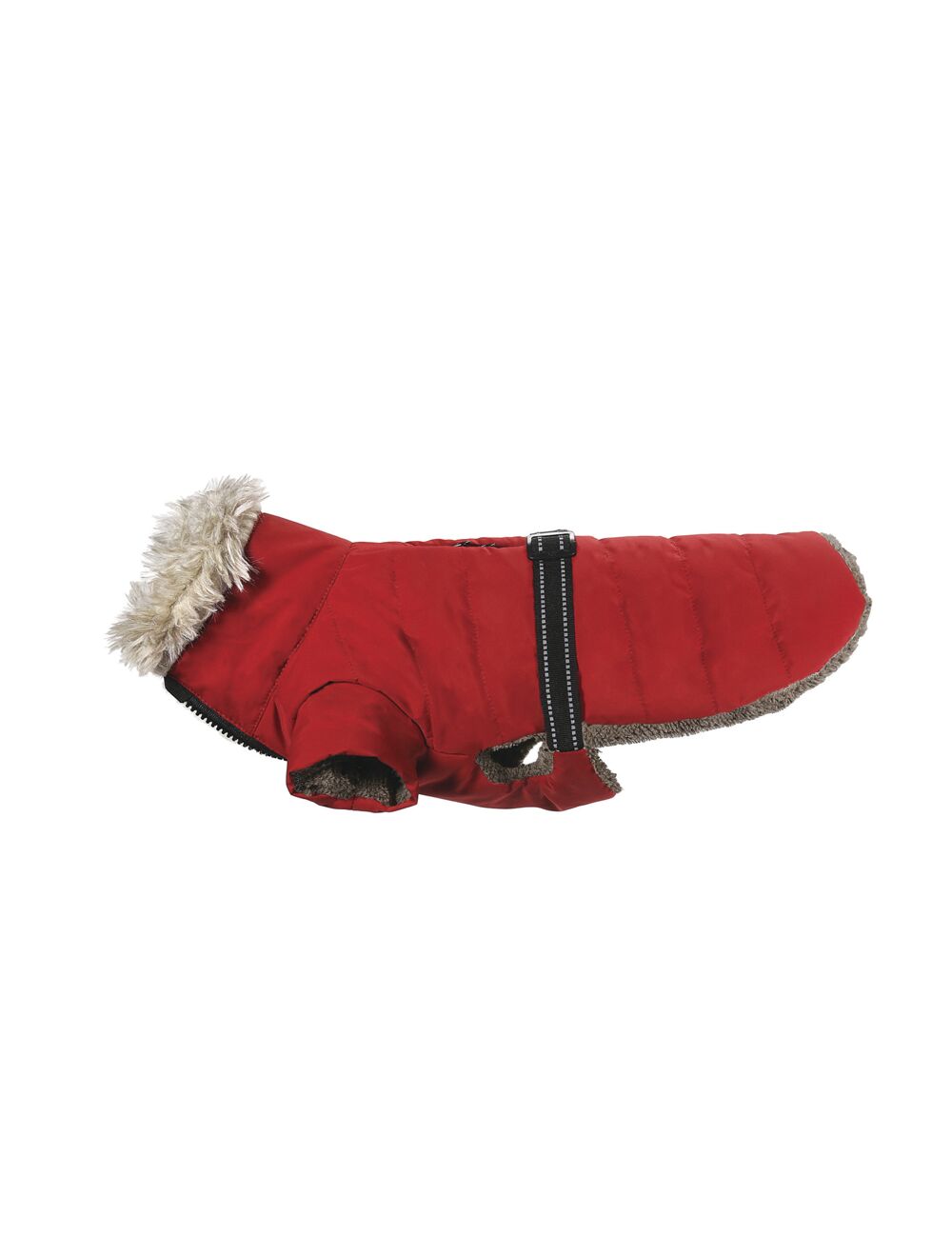 Fur lined hotsell dog coat