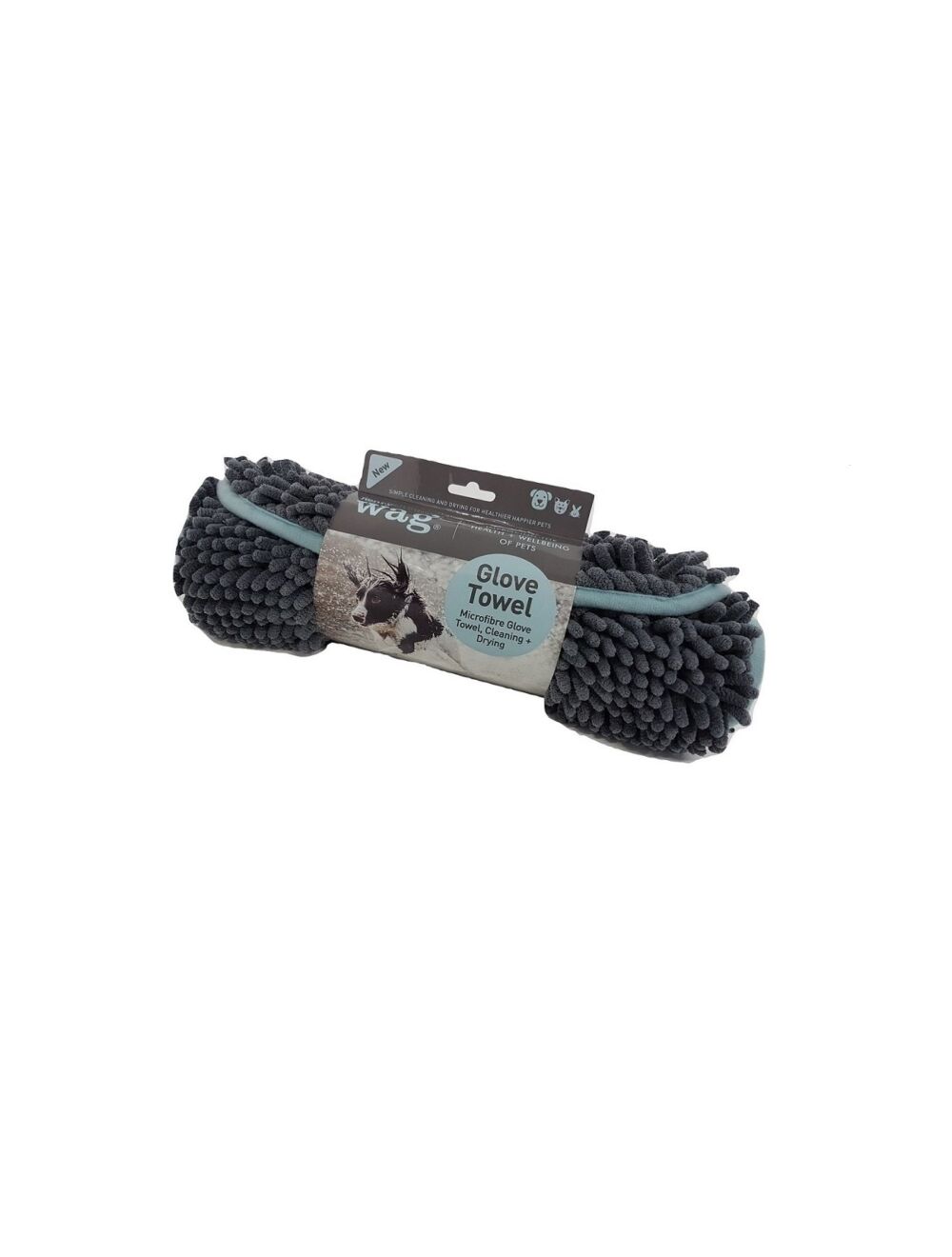 Petcetera Henry Wag Microfibre Noodle Glove Towel