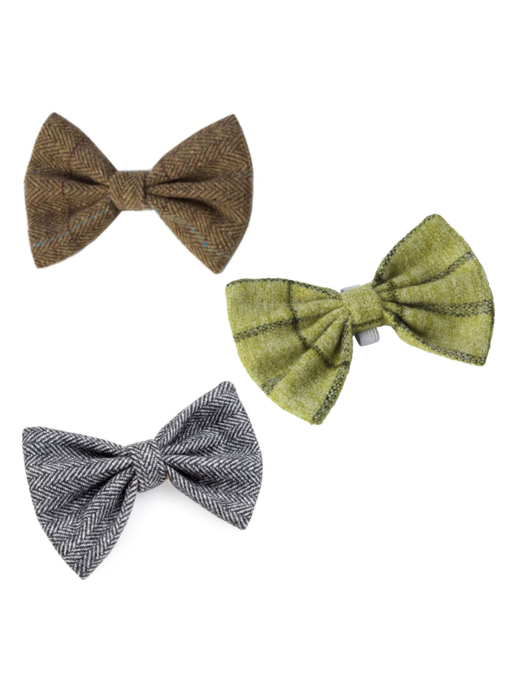 Tweed dog store bow tie