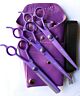 Petcetera Set of 3 Pet Grooming Scissors - PURPLE