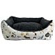 Snug & Cosy Dog Print Bed